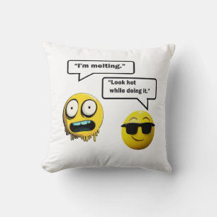 Funny Emoji Quote Dekorativ kudde
