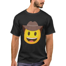 Funny Emoticon Cowboy Hat Ansikte