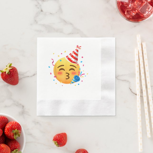 Funny Emoticon Party Pappersservett (Insitu)