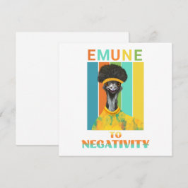 Funny Emu Bird Pun - Emune to Negtivity