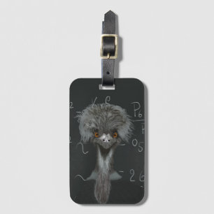 Funny Emu Einstein Bagagebricka