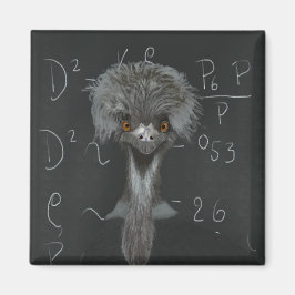 Funny Emu Einstein Magnet