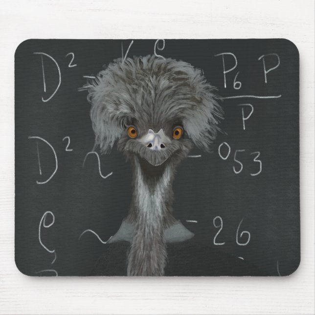 Funny Emu Einstein Musmatta (Framsidan)