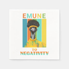 Funny Emu Pun - Emune to Negtivity Pappersservett