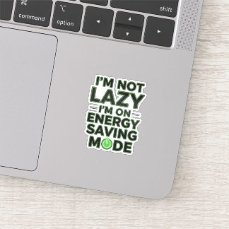 Funny Energy Saving Mode Decal Klistermärken