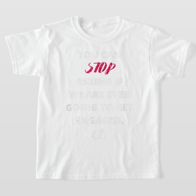 Funny Engagement Announcement T I Said Yes Fiancee Shirt (Laydown)