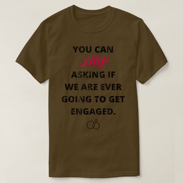 Funny Engagement Announcement T I Said Yes Fiancee Shirt (Design framsida)