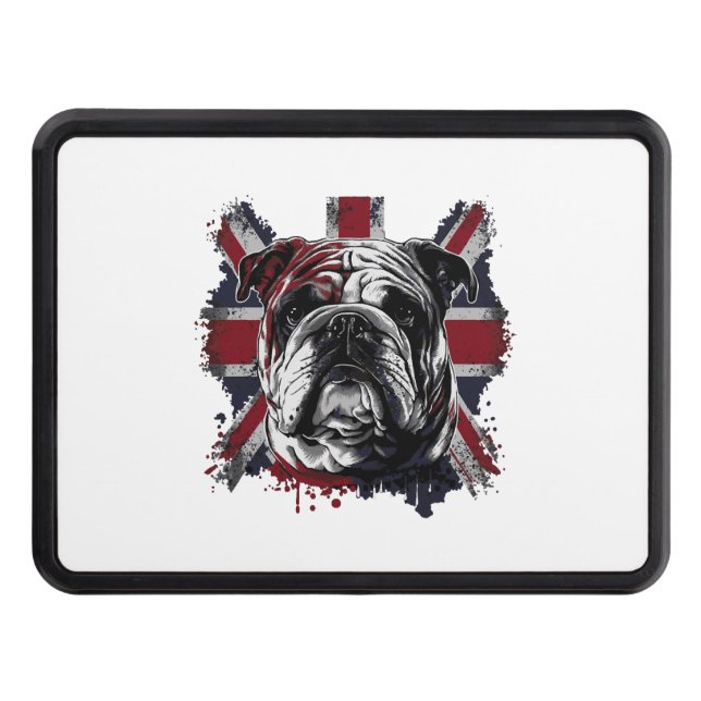 Funny engelsk bulldog dragkroksskydd (Framsidan)