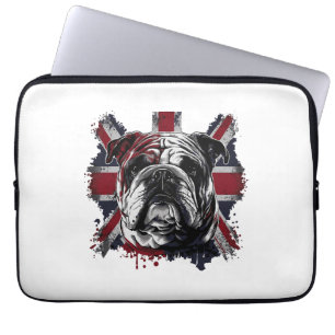 Funny engelsk bulldog laptop fodral