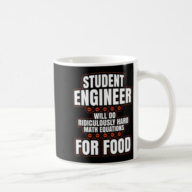 Funny Engineer Engineering College Student S  Kaffemugg (Höger)