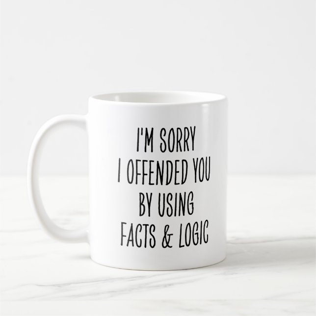 Funny Engineer or Scientist Facts and Logic Kaffemugg (Vänster)