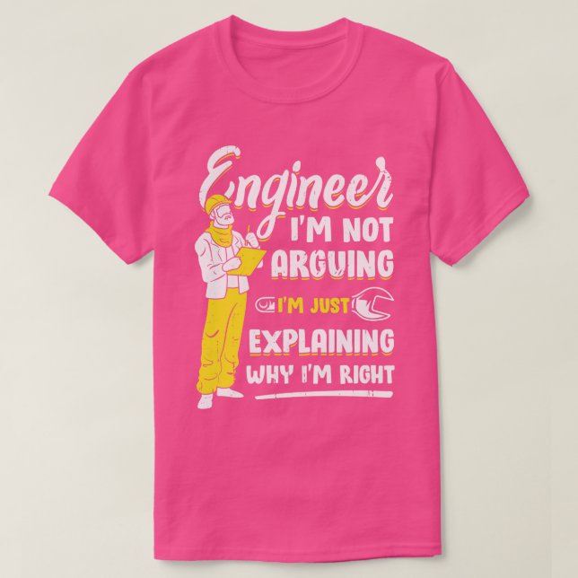 Funny Engineering Ingenjör Gift T Shirt (Design framsida)