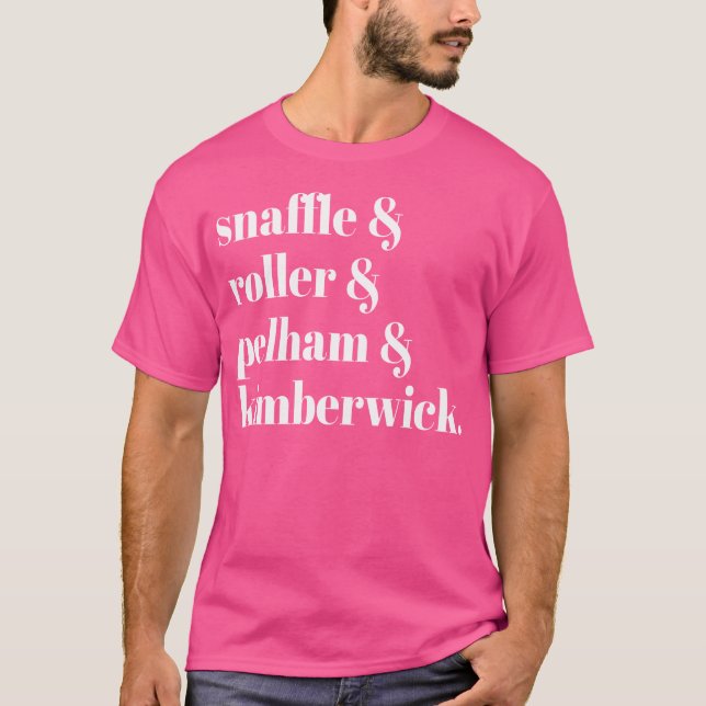 Funny English Horse Jargon Bits Equestrians T Shirt (Framsida)