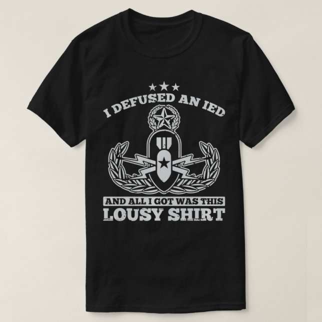 Funny EOD Eplosive Ordnance Disposition Master Bad T Shirt (Design framsida)