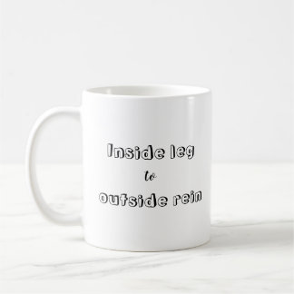 Funny equestrian Inside leg till Exside Rein Horse Kaffemugg