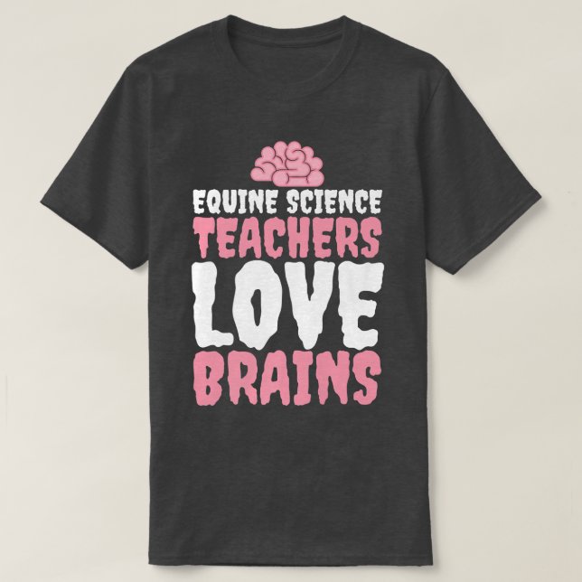 Funny Equine Science Teacher Halloween Premium685 T Shirt (Design framsida)