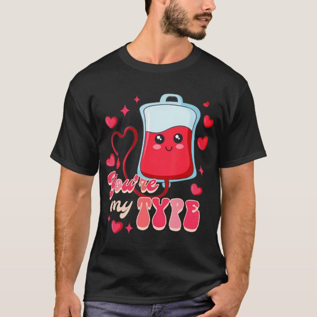 Funny Er Rn Nurse Nursing Valentines day Du är min T Shirt (Framsida)