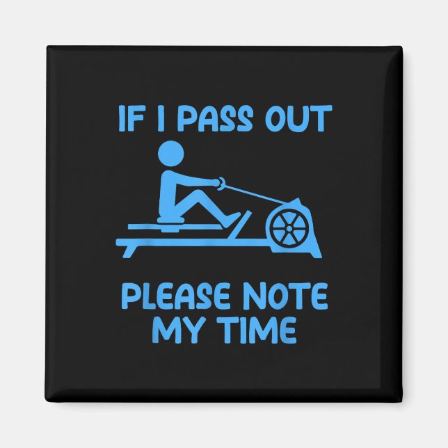 Funny Erg Machine Gym Ergometer Rowing Exercise  Magnet (Framsidan)