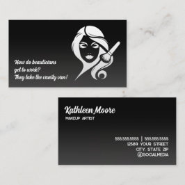 💅 Funny Esthetician Makeup Beautician Visitkort