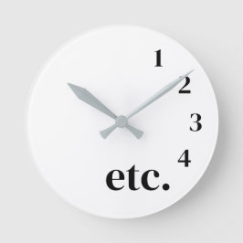 Funny etc. rund klocka
