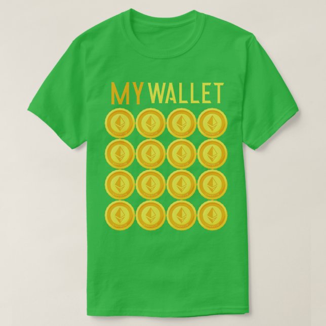 FUNNY Etherum Cryptocurrency ETH Blockchain T Shirt (Design framsida)