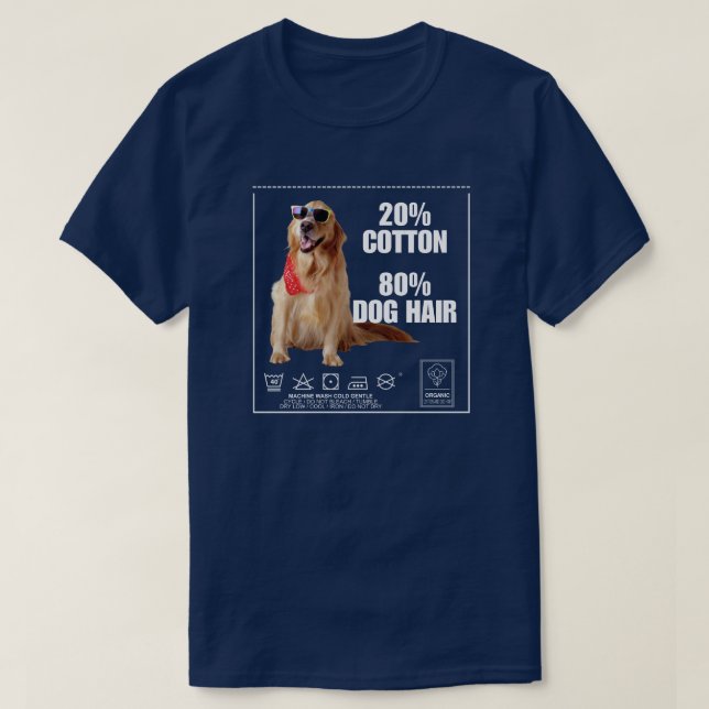 Funny etikett Golden Retriever Hund älskare T Shirt (Design framsida)