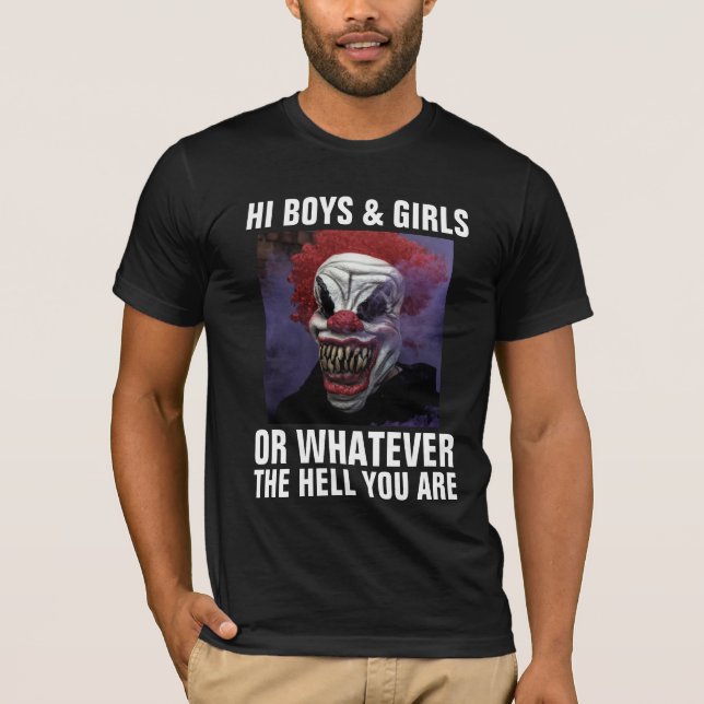 FUNNY EVIL CLOWN T SHIRTS (Framsida)