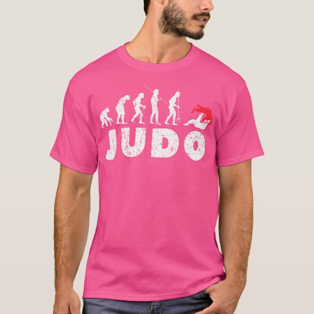 Funny Evolution Japan Judoka Judo T Shirt (Framsida)