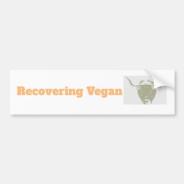 Funny Ex-vegan Bumper Sticker Bildekal