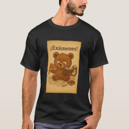 Funny Exam Stressa Bear | Cute Study Meme Illustra T Shirt