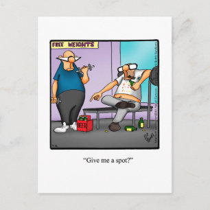 Funny Exercise Humor vykort