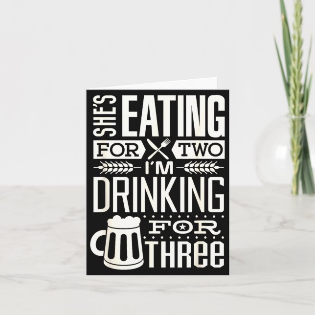 Funny Expecting Dad Shirt For Pregnancy New Dad Fa Kort (Framsida)