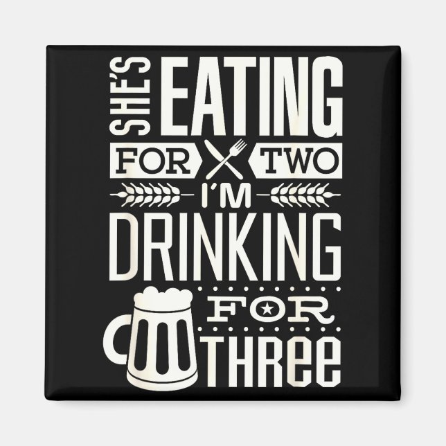 Funny Expecting Dad Shirt For Pregnancy New Dad Fa Magnet (Framsidan)