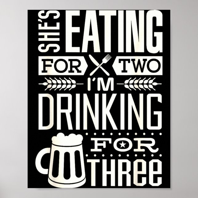 Funny Expecting Dad Shirt For Pregnancy New Dad Fa Poster (Framsidan)