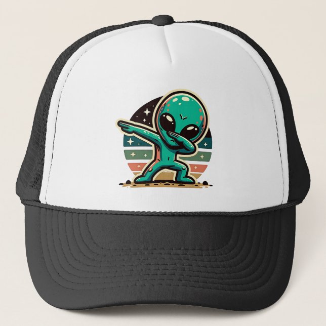 Funny Extraterrestrial Alien Dabbing Keps (Framsida)