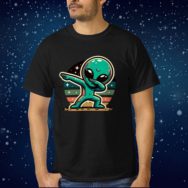 Funny Extraterrestrial Alien Dabbing T Shirt (Skapare uppladdad)