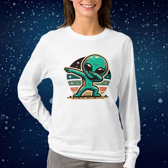 Funny Extraterrestrial Alien Dabbing T Shirt (Skapare uppladdad)