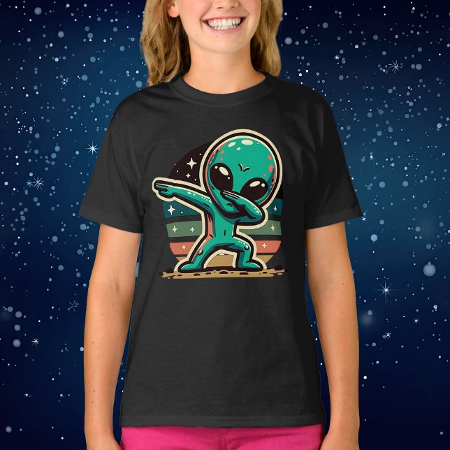 Funny Extraterrestrial Alien Dabbing T Shirt (Skapare uppladdad)