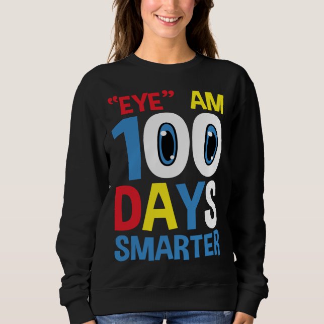 Funny Eye Am 100 Days Smarter for 100th Day of Sch T Shirt (Framsida)