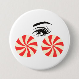 Funny Eye Candy Button for Women Knapp