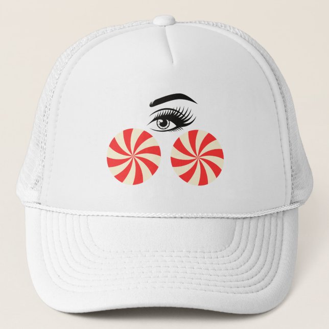 Funny Eye Candy Hat for Women Keps (Framsida)
