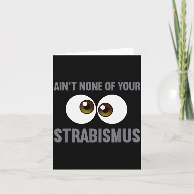 Funny Eye Surgeon Design For Men Women Strabismus  Kort (Framsida)