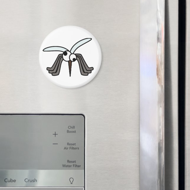 Funny Eyed Tecknad Mosquito Magnet (In Situ (Fridge))