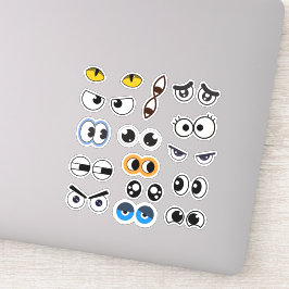 Funny Eyes Expression Googly Eyes Sticker Set Klistermärken