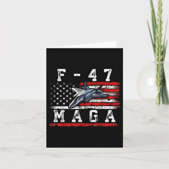 Funny F47 Fighter Jet Trump Shirt F-47 Jet Fighter Kort (Framsida)
