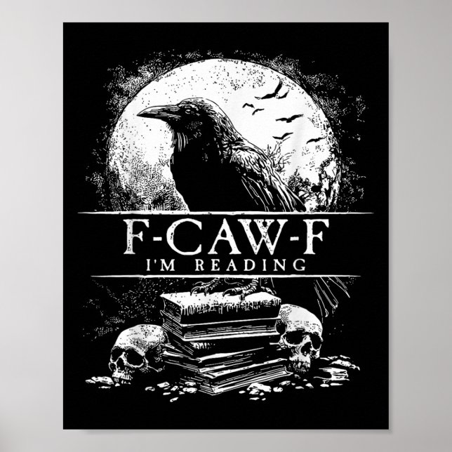 Funny F-caw-f Bokar Döskallars gotiic Poster (Framsidan)