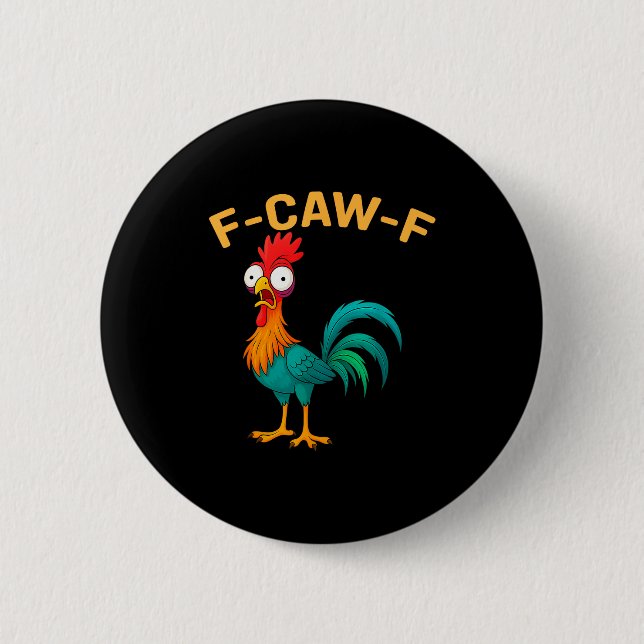 Funny F-caw-f Chicken Fcawf Chicken  Knapp (Framsida)