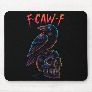Funny F Caw F Raven Skull Gothic Graphic Halloween Musmatta