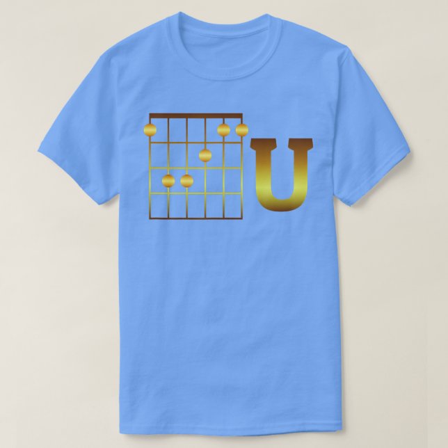 Funny F Chord U Guitarist Player Gift Guitar Lov T Shirt (Design framsida)