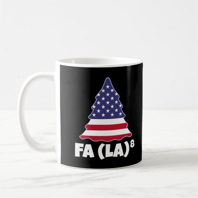 Funny Fa La 8 jul Math Teacher Snögubbe T-Shi Kaffemugg (Vänster)